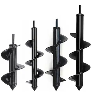 8cm Diameter Earth Auger Hole Digger Tools Planting Machine Drill Bit Fence Borer Petrol Post Hole Digger Garden Tool 4 Size Option