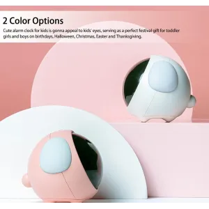 Multifunctional Electronic Alarm Clock Kids Alarm Clock with Night Light Wake up Mood Alarm Clock with Dual Alarm Setting Adjustable Brightness Sleep Trainer