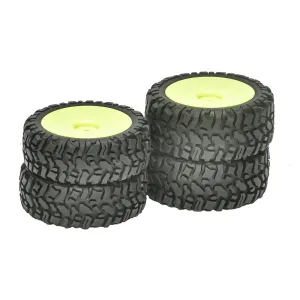 4PCS 12mm Hex RC Car Wheel Tires for MJX 1/14 14209 14210 1/16 16207 16208 16209 16210 M162 M163 H16E SCY 1/16 RC Car Parts