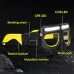 Multifunction Glasses Lamp Rechargeable Headlamp Ultra Light Design For Outdoor Cycling Fishing Climbing Repair Light