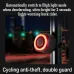 BIKIGHSmart Brake Sensing Bike Taillight 700mAh Battery Alarm Rear Light 4 Light Modes USB-Rechargeable IP65 Waterproof Bicycle Rear Light with 110dB Horn Wireless Remote