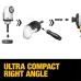 DWAMRASETFT-A9 for DEWALT Right Angle Drill Adaptor 4-in-1 Compact 1.5 in Head Height Impact Driver Compatible Metal Gearcase Rare Earth Magnet Quick Bit Ejection Power Tool Accessories