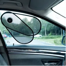 No Block View Car Side Window Sunshade Adjustable Foldable Heat Insulation Anti-glare Side Window Shade