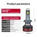 INFITARY M8 Pro H1/H3/H4/H7/H11/880/881/5202/9005/9006/9012 Car LED Headlight Bulbs 120W 6000LM Super Bright 6000K Waterproof High Power Auto Lights