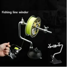 Aluminium Alloy Coil Fishing Reel Line Winder System Line Spooler Vacuum Spooling Fishing Line Tackle Tools