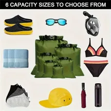 IPRee 6 PCOutdoor Waterproof Bag Dry Sack for Drifting Boating Floating Kayaking Beach Waterproof Beach bag Long-lasting dry bag