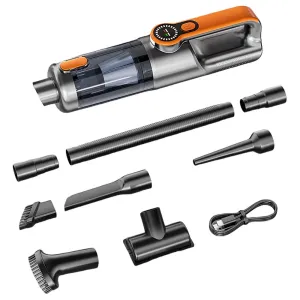 Suitu ST-126Plus High Power Handheld Vacuum Cleaner 18000Pa Suction 6000mAh Battery Rechargeable Cordless Mini Air Duster LED Display Portable for Car Home Office Cleaning Pet Hair Removal