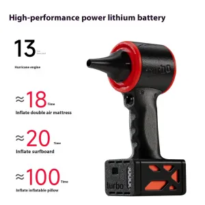 D03 Portable Air Pump 28000Pa Handheld Blower 130000RPM Brushless Motor 115m/s Wind Speed 65W Fast Charging Multi Accessory Set for Cleaning Inflating Versatile Use