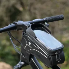 Wolfilist Bike Bag 2L Large Capacity Waterproof With Sun-Visor Rain Cover Phone Holder - Perfect Bicycle Equipment