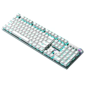AULA F2088Air Tri-mode Mechanical Keyboard with Knob 104 Keys Hot-swappable RGB Lighting 3000mAh Rechargeable 2.4G/bluetooth/Wired Gaming Keyboards