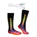 Dual-sided Heated Winter Cotton Socks for Men and Women USB Rechargeable Electric Heated Long Thermal Stockings for Outdoor Skating Skiing Hunting Fishing
