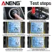 ANENG BT175 Car Battery Tester 12V 24V Lead Acid Battery Analyzer Digital Voltage Alternator Tester Accurate CCA Measurement Backlit Screen Automotive Battery Checker