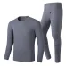 TENGOO HD-02G Heating Underwear Pant Set Fleece Lined Thermal Long Sleeves Trousers Men Women Heated Suit USB Electric Thermal Underwear for Winter