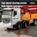 HuiNa Toys 1381 RTR 1/18 2.4G 11CH RC Car Alloy Concrete Cement Pump Truck One-Button Water Spray LED Light Sound  Engineering Construction Remote Control Vehicles Models Kids Children's Toy