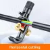 Armored Cable Stripper Optical Fiber Cable Slitter 8-30mm Adjustable Aluminum Blade Compact Ergonomic Cable Sheath Cutter Stripping Tool Fiber Optic Jacket Slitter Portable Professional Tool
