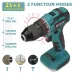 Drillpro 23-48N.M 10mm/13mm 1800rpm 21+1 Torque Cordless Brushless Electric Drill Fit Mak