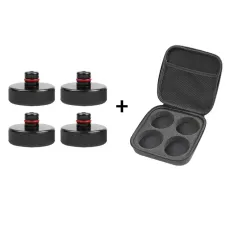 4pcs Set Car Rubber Lifting Jack Pad Adapter Tool Chassis W/ Storage Case Fits For Tesla Model 3 Model S Model X