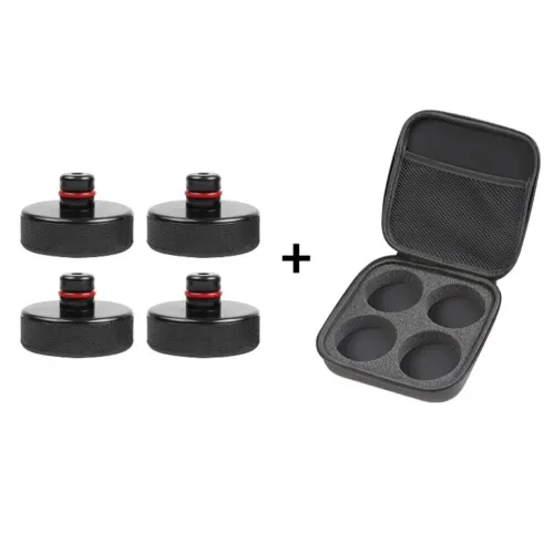 4pcs Set Car Rubber Lifting Jack Pad Adapter Tool Chassis W/ Storage Case Fits For Tesla Model 3 Model S Model X
