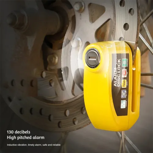 BENGGOBicycle Disc Brake Lock 130dB Loud Alarm Anti-thief Protection Aluminum Alloy Waterproof Reminding Rope Lock for Bike Motorcycle