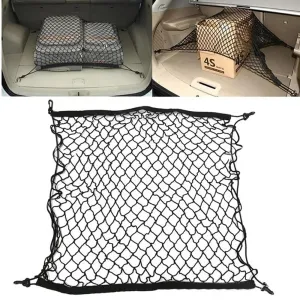Car Trunk Cargo Net Car Styling Boot Strap Mesh Elastic Nylon Back Trunk Storage Organizer Luggage Net