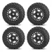 4PCS Upgraded Tires Wheel Rims for Arrma 1/18 2S Typhon Grom RC Cars Vehicles Models Spare Parts Accessories