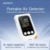 DOCREATE CD52 5-in-1 Portable Air Quality Monitor Real Time CO2 Formaldehyde TVOC Temperature Humidity Detector with Audio Alarm Rechargeable Battery Type-C Charging Air Tester