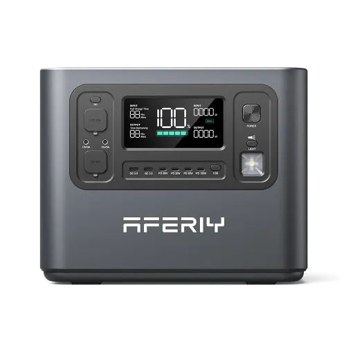 UDirect Aferiy P210 2400W 2048Wh Portable Power Station +1* S200 200W Solar Panel, LiFePO4 Battery Deep Cycles UPPure Sine Wave Camping RV Home Emergency Portable Solar Generator Backup Power