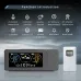 Electronic Projection Clock Weather Station Temperature and Humidity Meter Color Screen Weather Forecast LCD Digital Alarm Clock Weather Forecasting Station