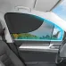 Double Layer Car Window Sunshade UV Protection Mesh Magnetic Install Black Side Glass Cover Heat Block Vision Enhancement Universal
