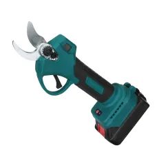Drillpro Cordless Electric Pruning Shears with Powerful Brushless Motor and SK5 High Carbon Steel Blade for Quick and Efficient Cutting Ideal for Gardening Landscaping and Farming Includes Rechargeable Lithium Batteries