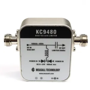KC9480 DC Bias Injector 1MHz 6GHz Dual Power Input Integrated Limiter Protection ESD Protect Wide Frequency Range Radio Frequency Reception