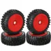 4Pcs Tires Wheel Rims 17mm Hex for 1/8 Nitro Off Road RC Car HSP HPI Kyosho ZD Hongnuo Redcat Trxs Parts