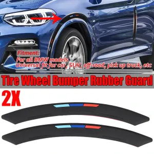 M-Color Sport Wheel Eyebrow Arch Lips Fender Guard Protector Strip Trim Universal