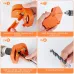 4PCS Electric Drill Bit Sharpener Professional 11x6x7 cm High-Speed Steel Orange Plastic for Lithium and AC Electric Drills Multipurpose Tool