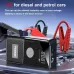 FOXSUR Intelligent Portable Car Jump Starter LED Light Multi Functional Emergency Starting Power Supply with Smart Clamps for Automobiles