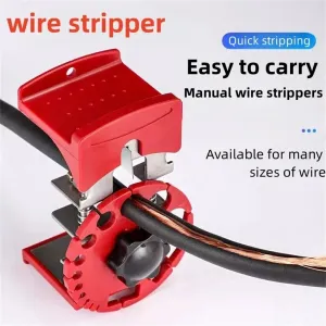 Universal Handheld Quick Wire Stripper Machine Cable Cutter Pliers Tool Cable Wire Stripping Machine with 10 Blades