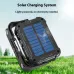 Portable Rechargeable Solar Charging Camping Light 360 Lighting Car Repair With Magnet Flashlight COB Car Maintenance Hook Lamp