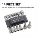14 Piece Set/9 Piece Set Non-magnetic Combination Socket Set Electric Hexagon Screwdriver Head Screw Insert Pneumatic Screwdriver Socket Head
