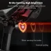 WESBIKING Heart Bicycle Taillight Brake Sensing Smart Start/Stop Memory Waterproof Bike Rear Light for MTB Night Riding Safety