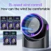 IPRee Mini Cooling Fan Silent Portable Bladeless Fan 100 Level Desktop Fan USB Rechargeable Digital Display High-Speed Circulating Fan