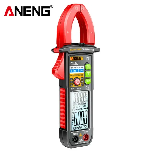 ANENG PN102+ Digital Clamp Meter with English Voice Prompt and Battery Excluded Delivery Accurate Current Measurement for Electrical Testing and Troubleshooting
