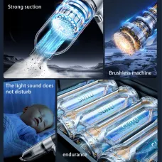 SUITU Brushless 100W 80000rpm Cordless Handheld Vacuum Cleaner Small Mini Car Auto Home Wireless