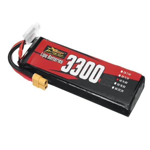 ZOP Power 3S 11.1V 3300mAh 120C 36.63Wh LiPo Battery XT60 Plug for RC Car