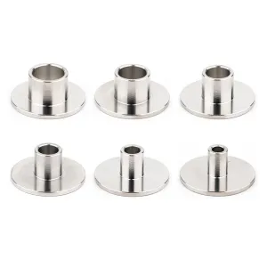 Ganwei Router Template Guide Stainless Steel Edge Guide Compatible with Milling Cutters High Precision Corrosion Resistant Polished Surface for Woodworking and CNC Machines