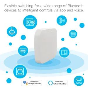 MOES Tuya Wireless Gateway Hub Wired Multi-mode Bridge Bluetooth Remote Controller Mesh Gateway Smart Life APP Alexa Google Home