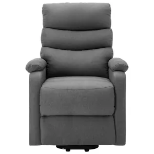 Stand-up Recliner Light Gray Fabric