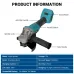 Drillpro 20V Brushless Blue EU Plug/Gray US Plug 8000rpm 125mm Electric Angle Grinder