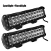 12W/26W/48W LED Light Bar Spotlight/Floodlight Work Light Modified Car Roof Lights for Motorcycles Car Pickup ATV UTV SUV