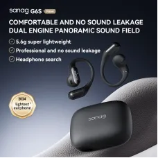 Sanag G6S OWS bluetooth Headset Wireless Earphone 360 Surround Sound HiFi Audio DT6.0 DN4.0 Noise Cancelling 48H Playback Sports Earhooks Headphones with Mic