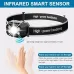 BIKIGHT-15 Smart Motion Sensor LEHeadlamp Strong Light Outdoor Long Battery Life Charging for Fishing Emergency Work for Night Fishing
